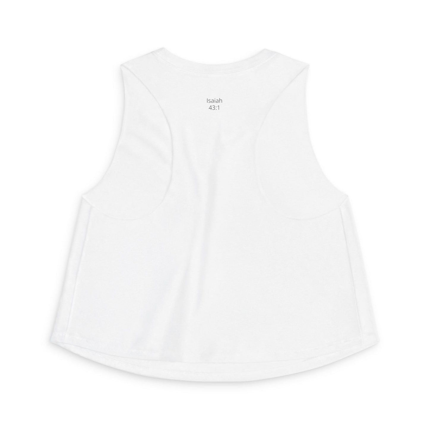 Crop Top — “Do not fear, for I have redeemed you” (Isaiah 43:1) Christian Inspirational