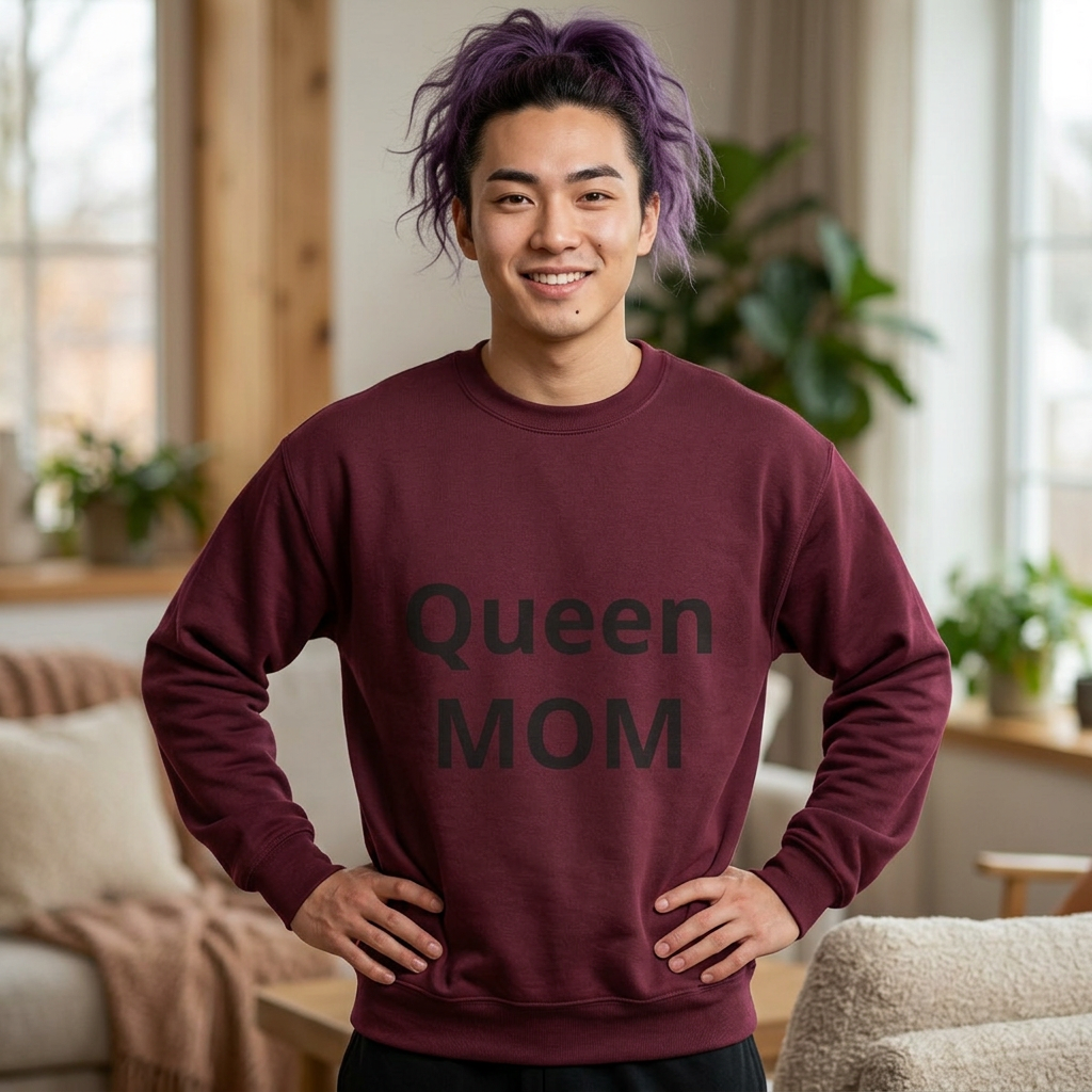 Queen MOM Sweatshirt - Mother's Day Cozy Crewneck